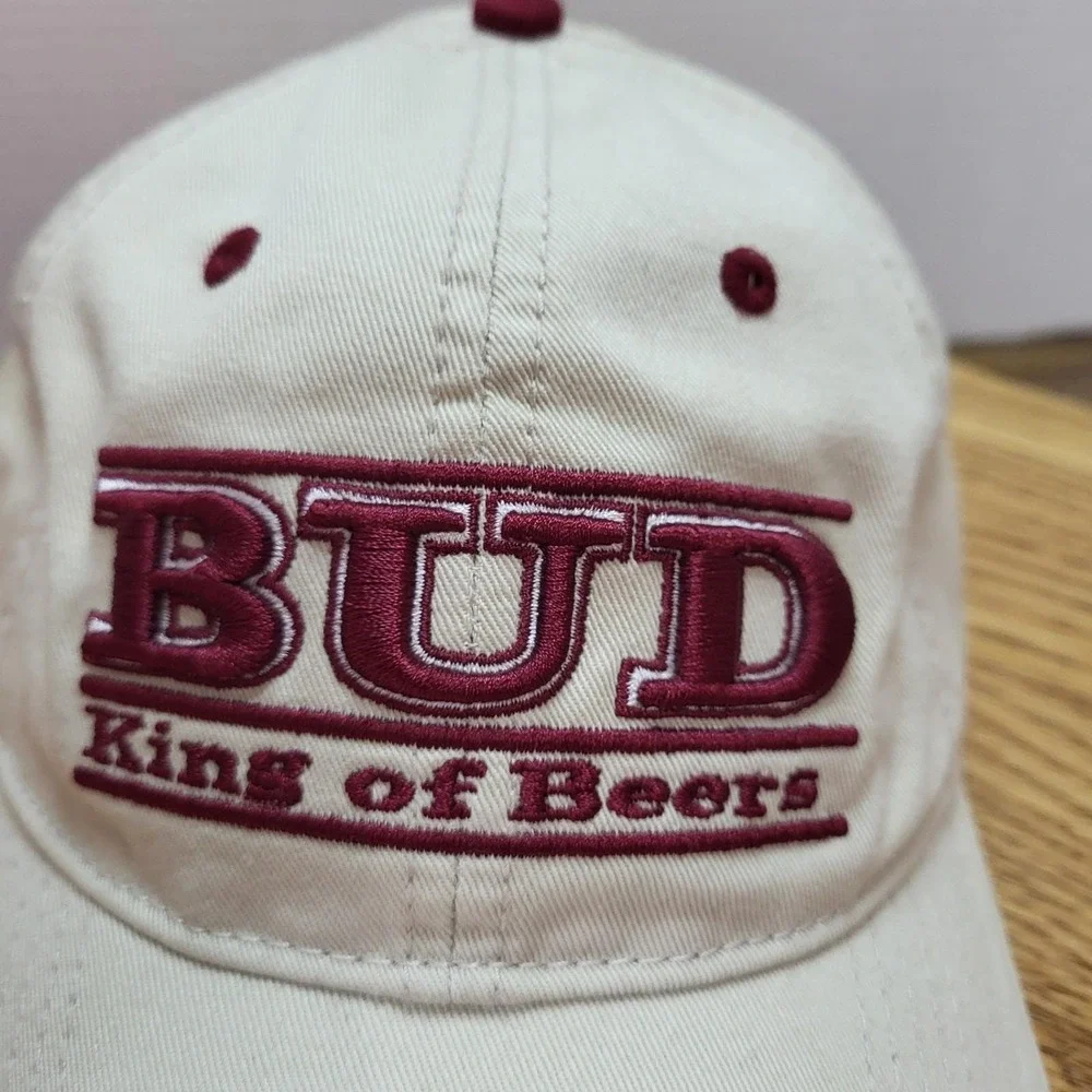 VTG Bud Budweiser King Of Beers Embroidered Strapback Hat The Game Adjustable